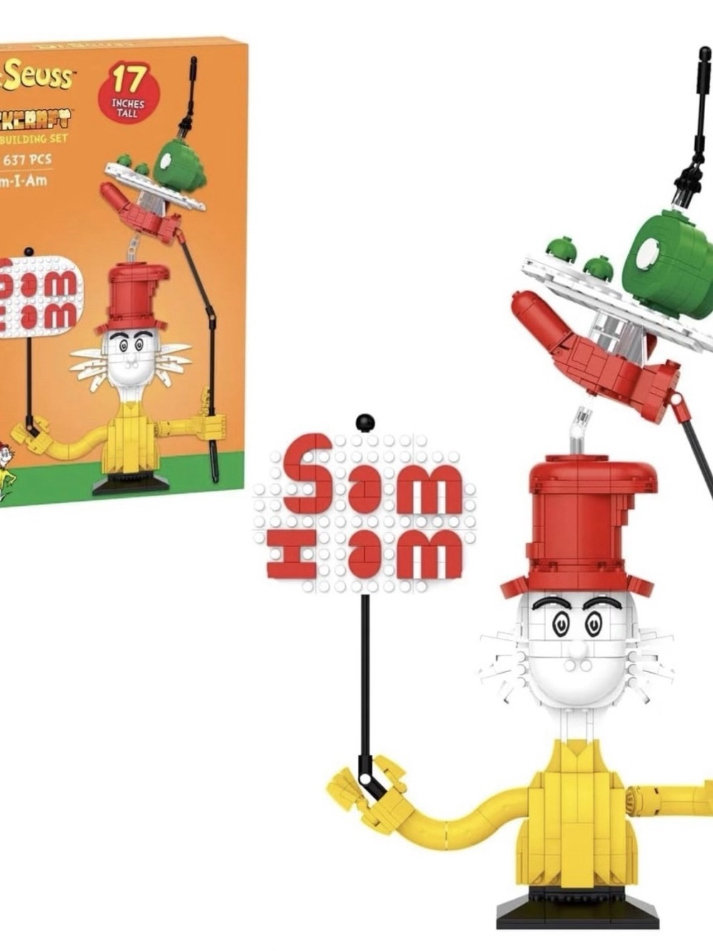 🟢 NIB Dr. Seuss Sam I Am Brick Building Set by Brickcraft 🟢